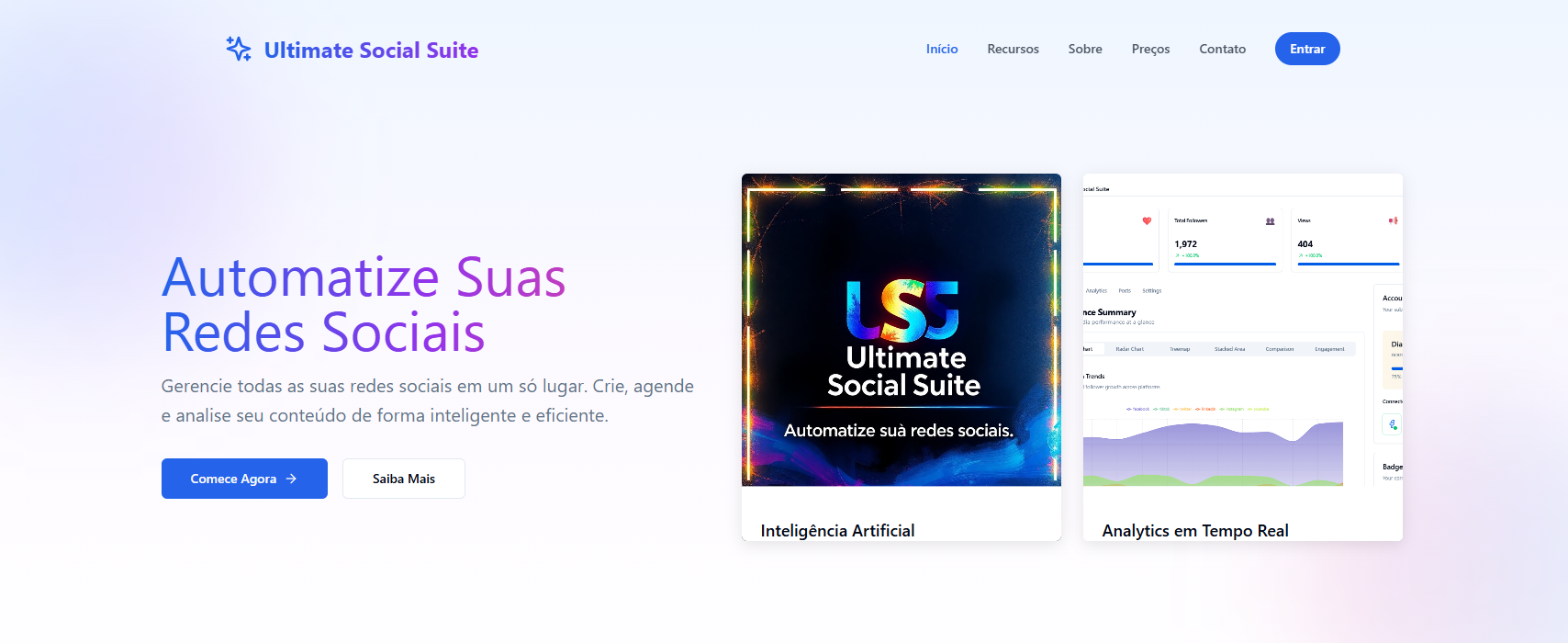 Preview do projeto Ultimate Social Suite